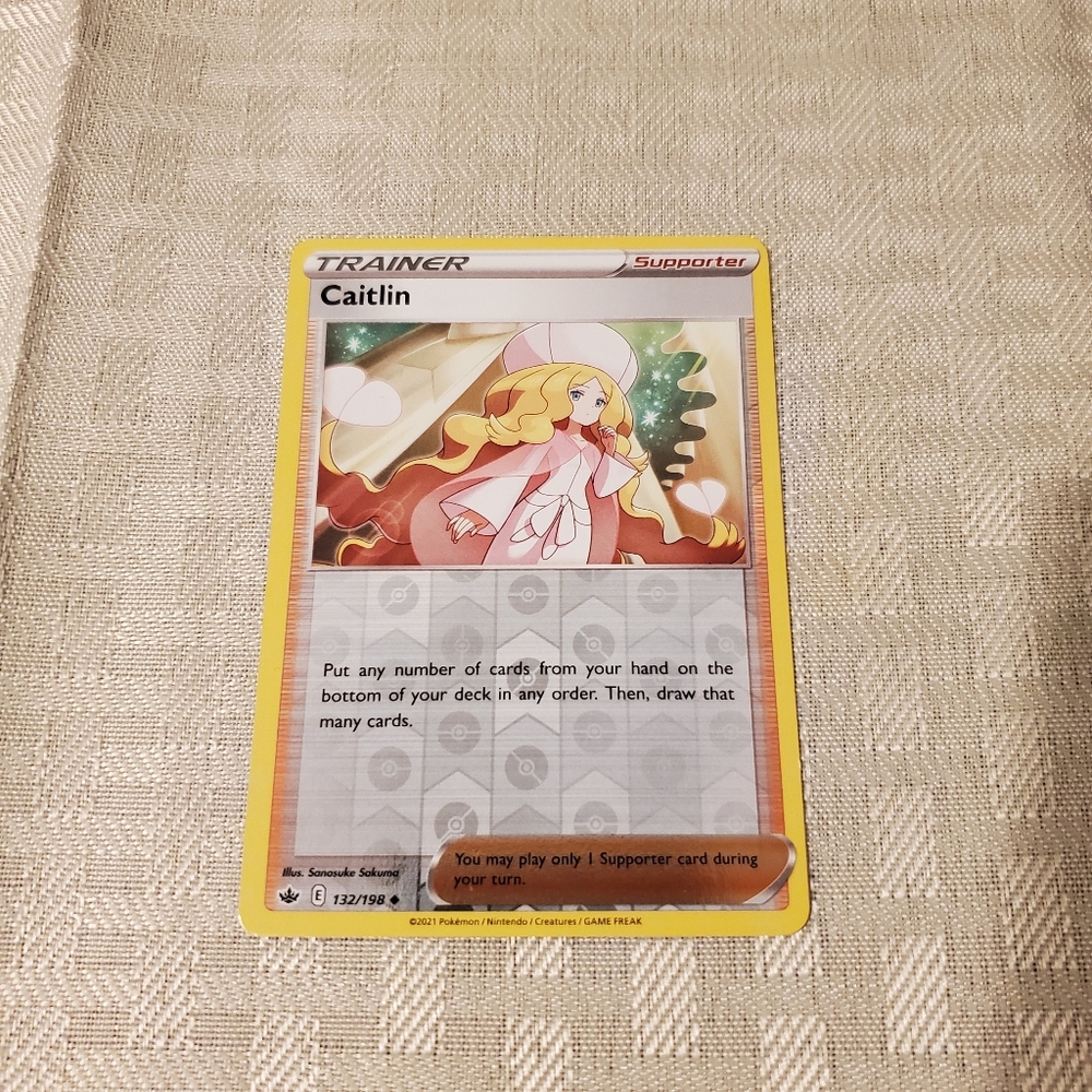 Pokemon Trainer Supporter Card - Yellow and Red